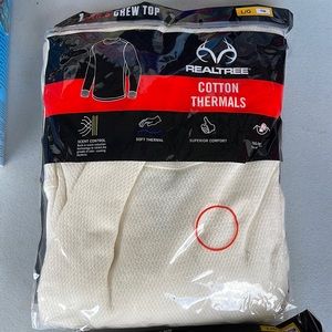 SET OF 2 COTTON THERMALS MEN’S CREW TOP & BOTTOM